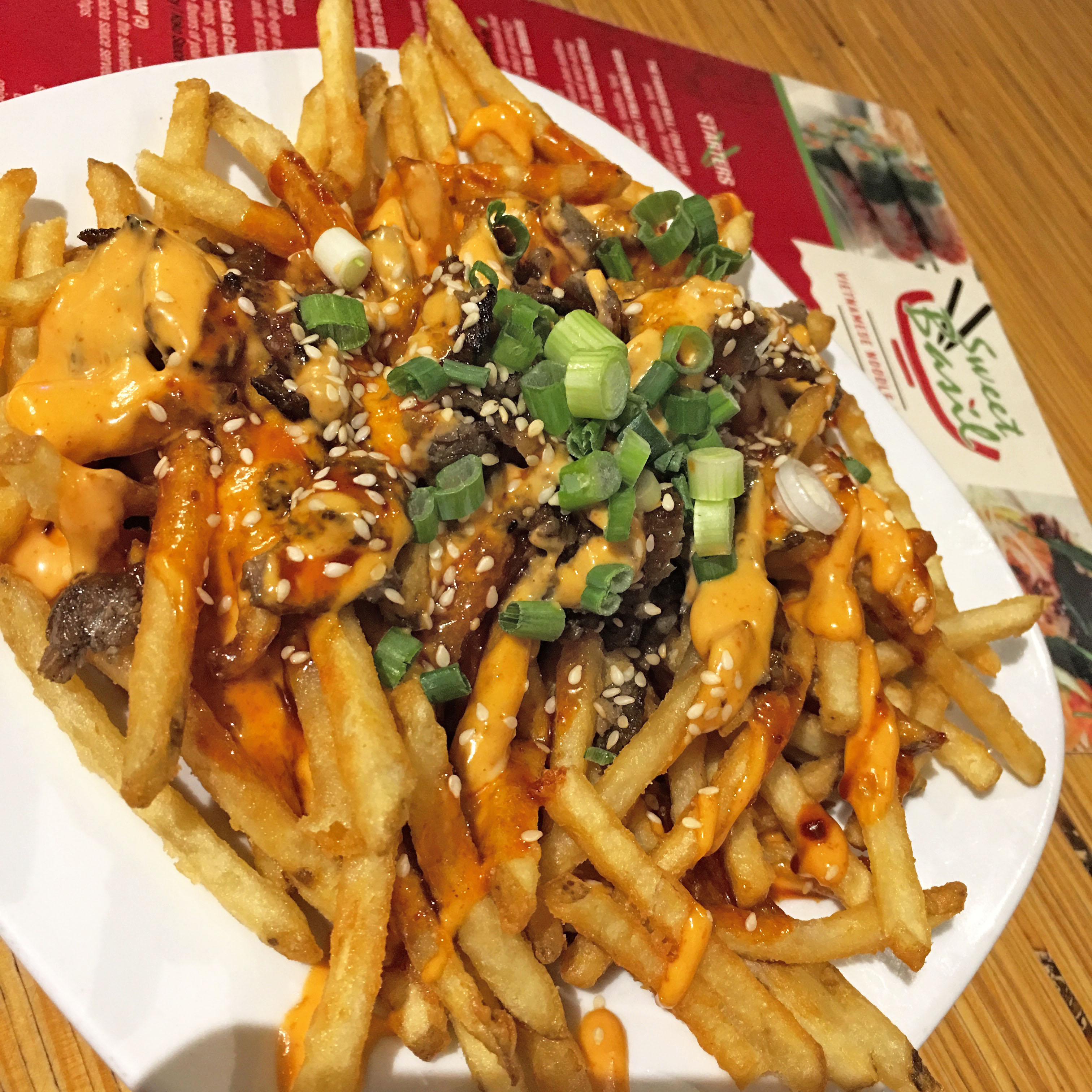 Hot Mess Fries at Sweet Basil 