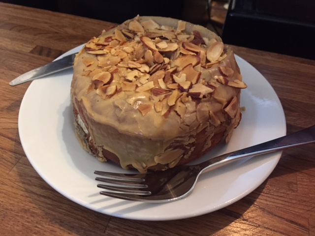 A donut at Black Swan Espresso in Newark, NJ