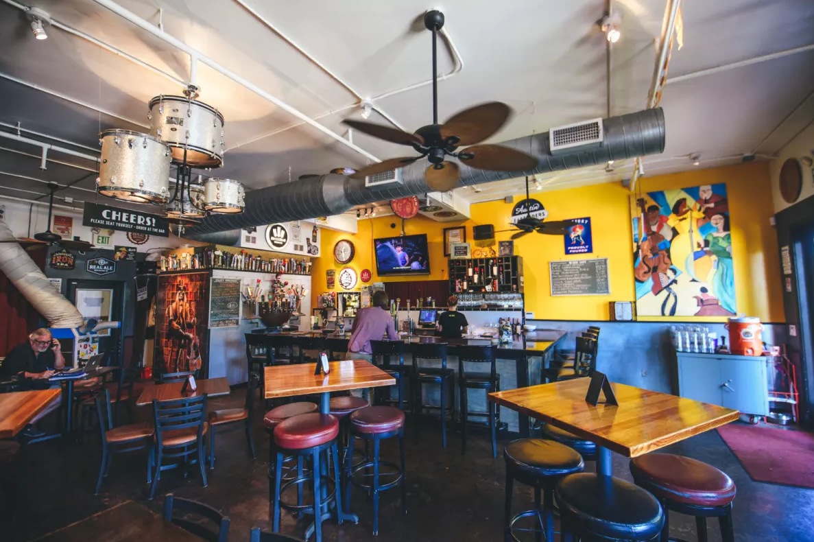 Hi hat public house interior with tables