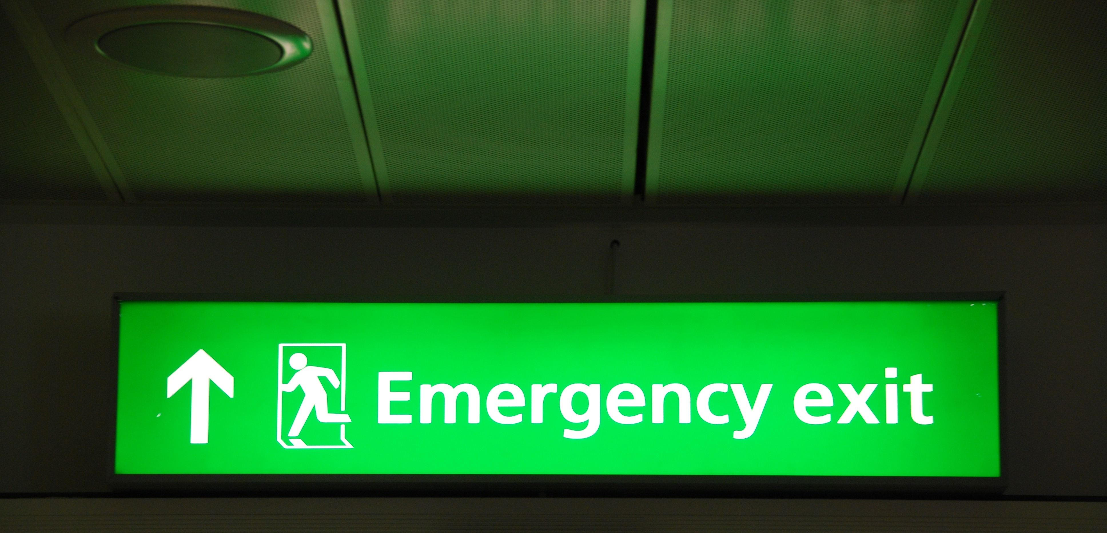 Emergency Exit Sign