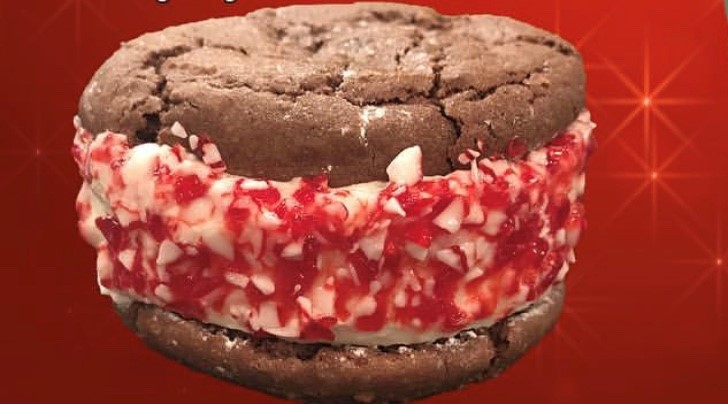 Dells Peppermint Ice Cream Cookie Sandwich