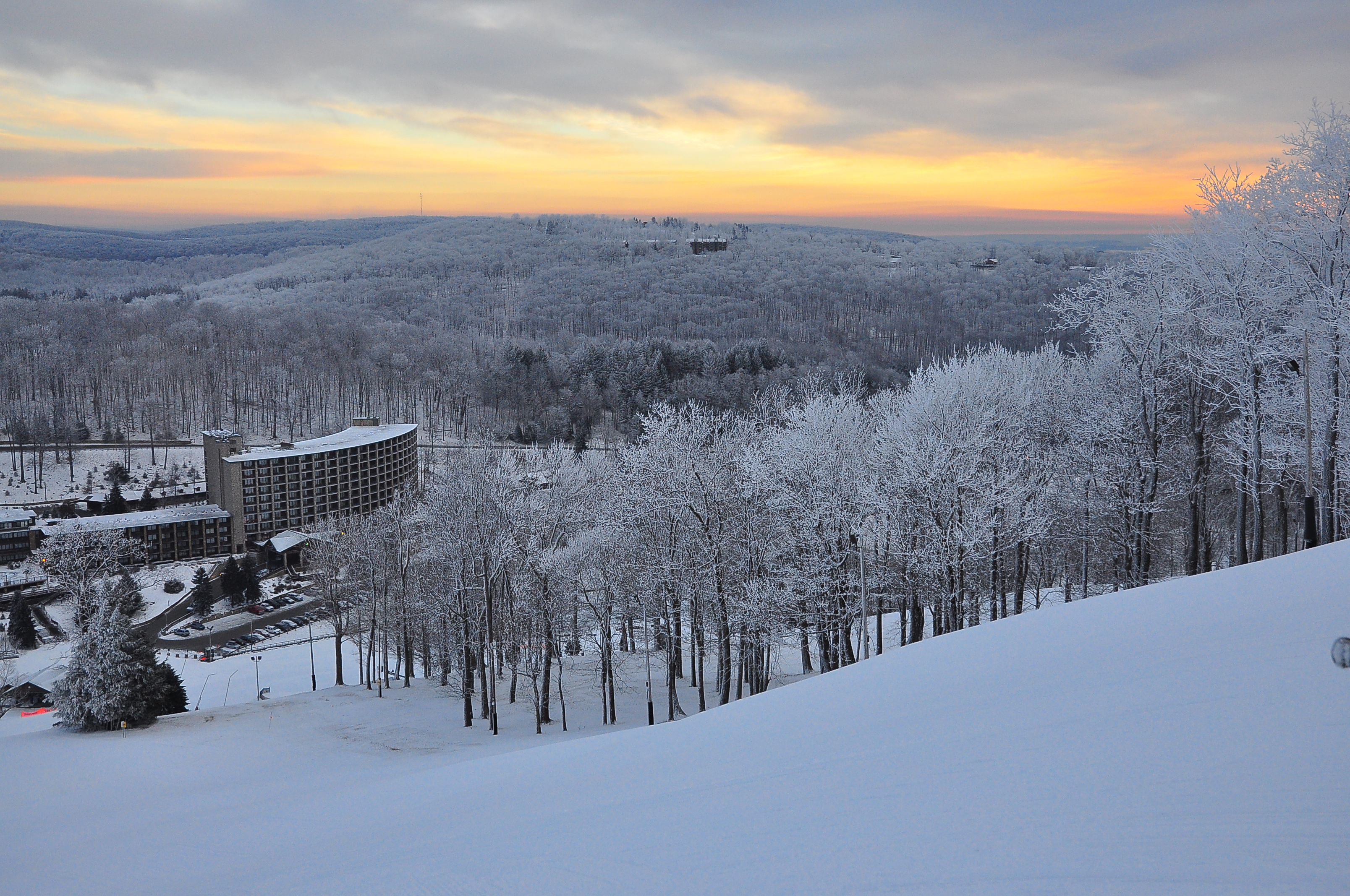 Seven Springs at Winter Sunrise