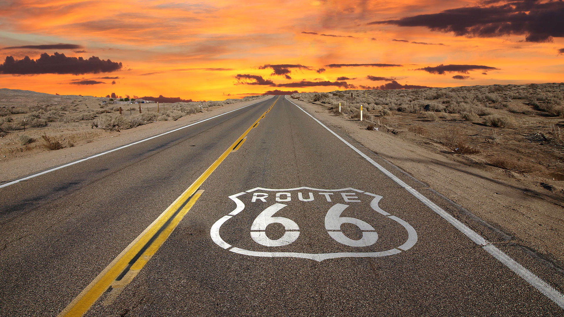 Historic Route 66 Aluminum Metal Traffic Parking Road Street Sign Wall Decor