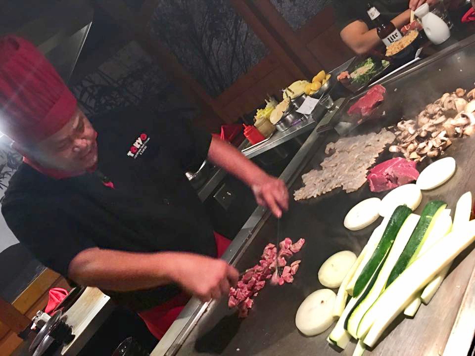 Teppanyaki Chef at Tokyo Japanese steakhouse