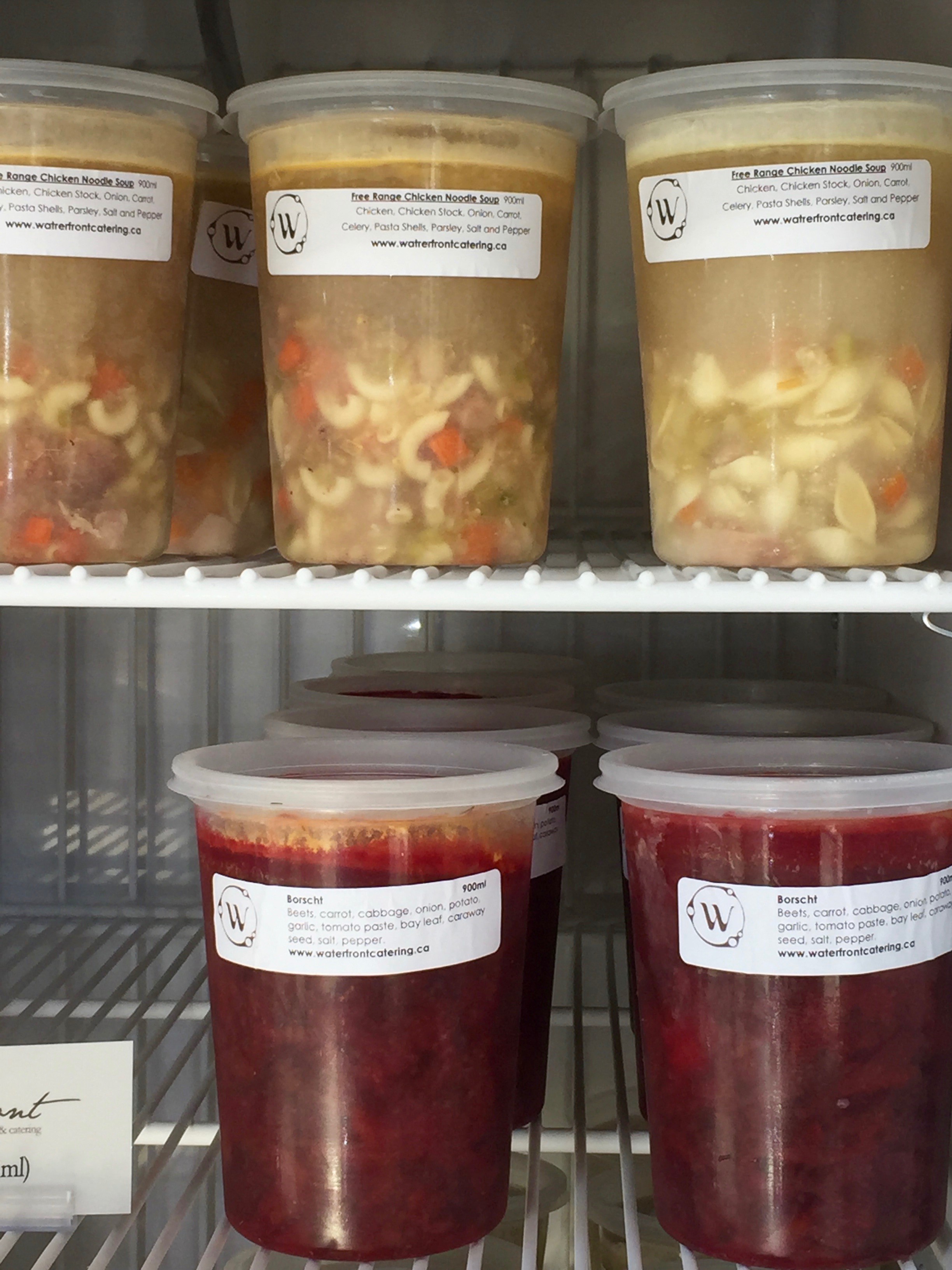 Frozen Soups: Waterfront Cafe