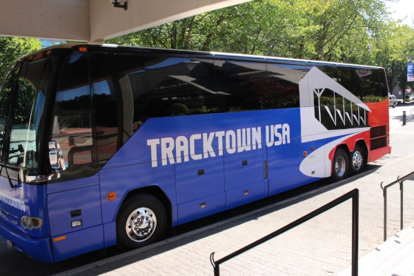 TrackTown USA MTR Western Shuttle Bus By Janelle Breedlove