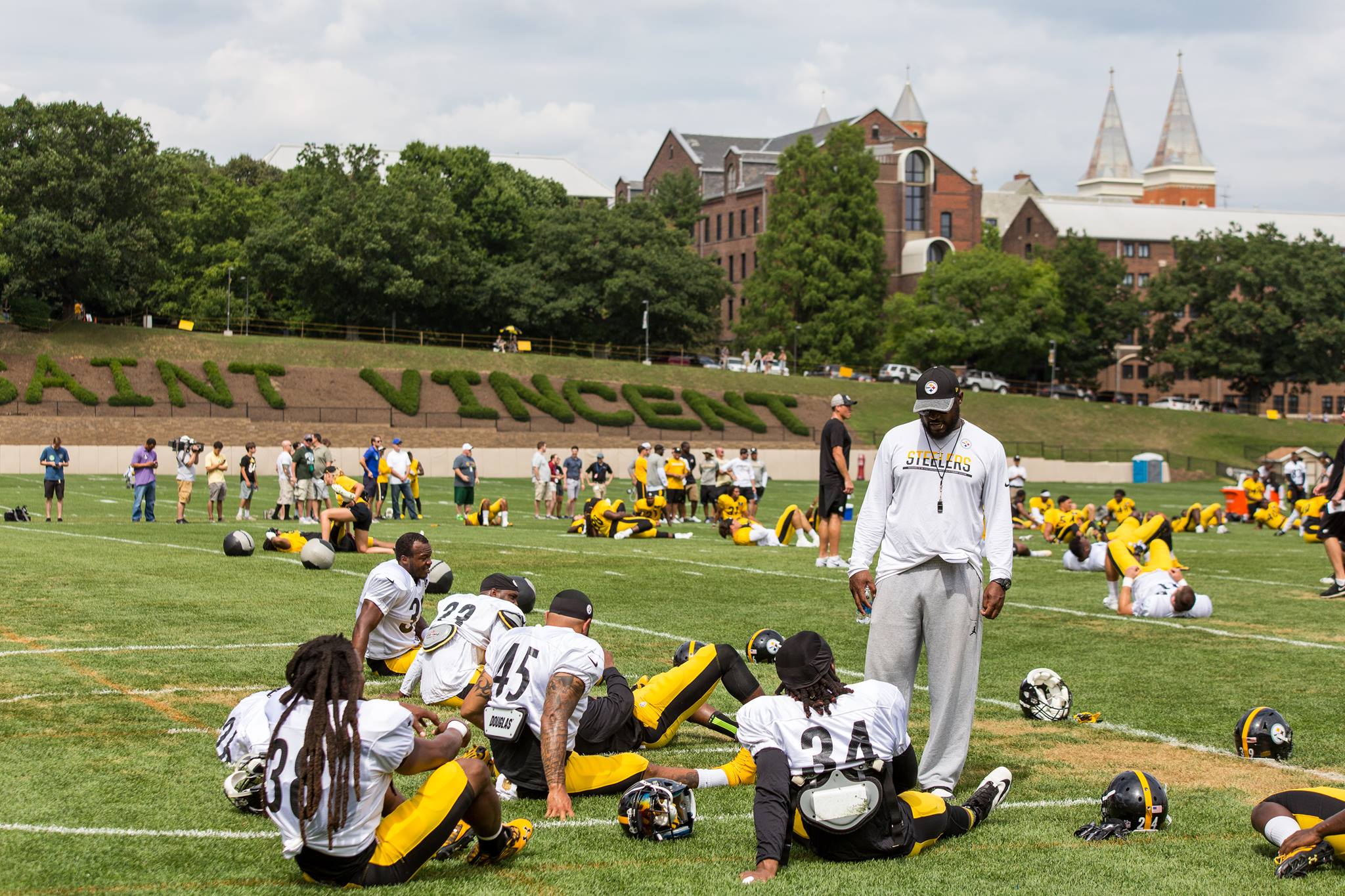 Steelers fans at training camp in Latrobe