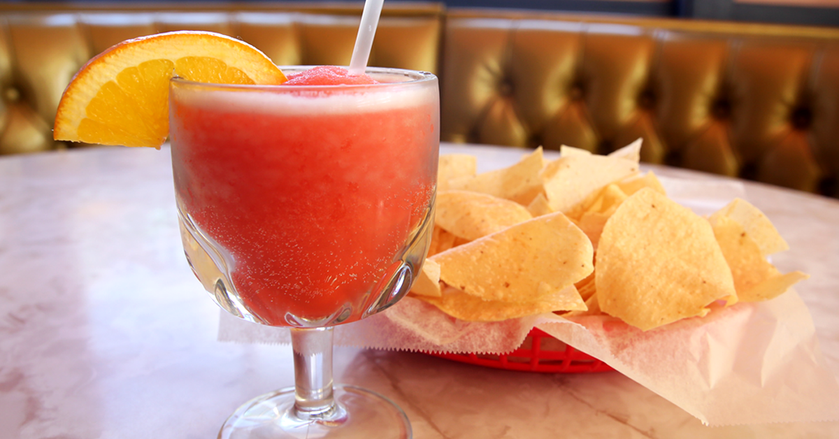 Frozen Blood Orange Margarita at Chuy's