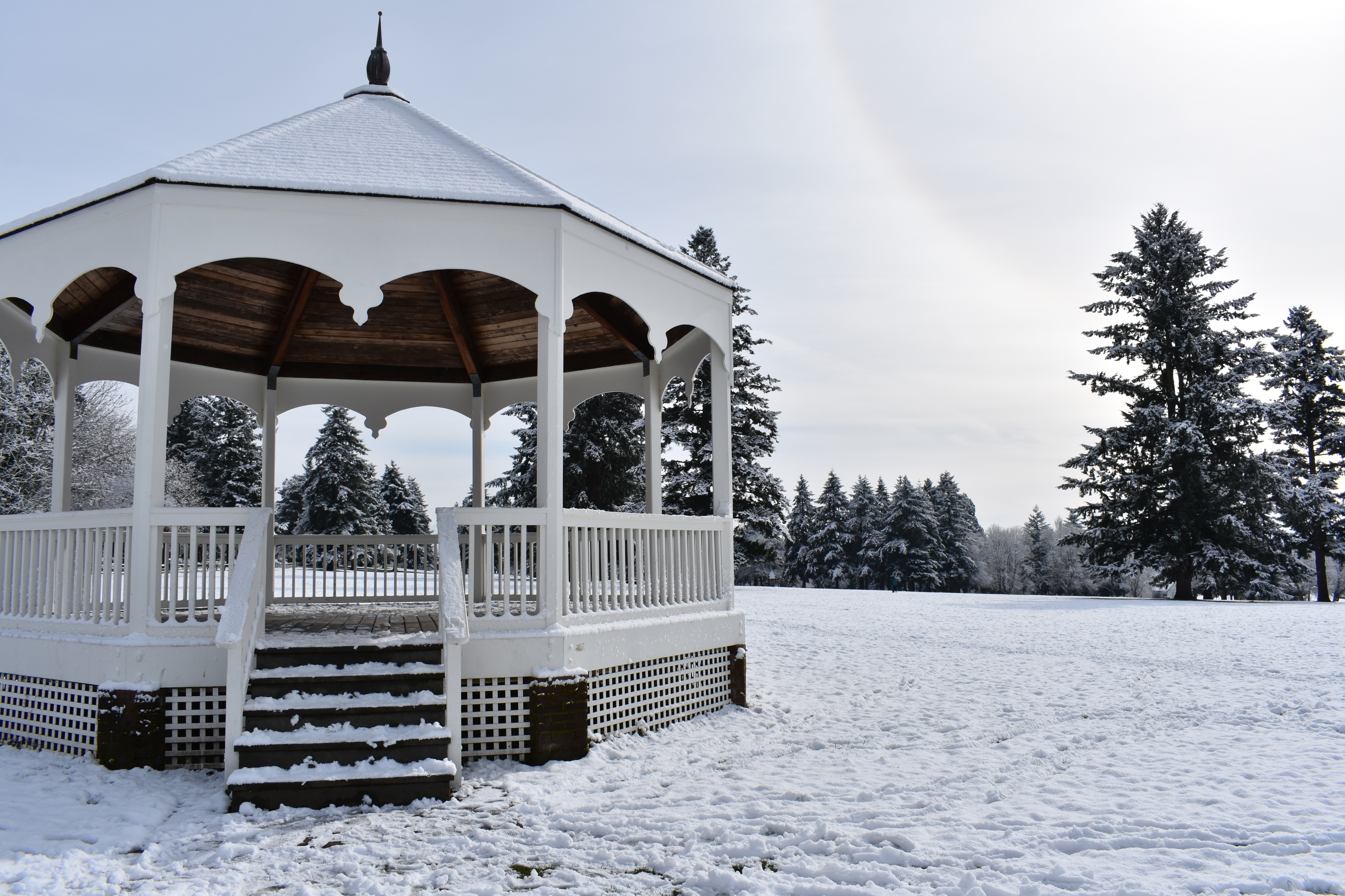 Fort Vancouver snow