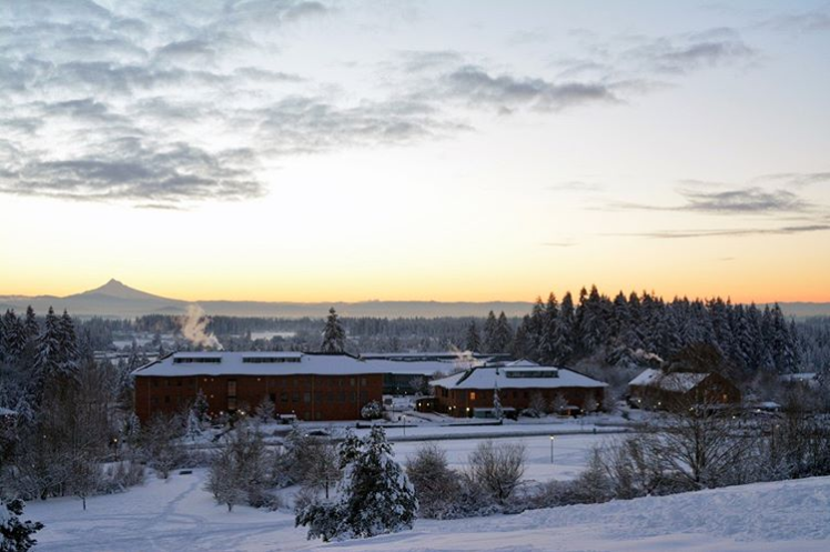 WSU Vancouver snow