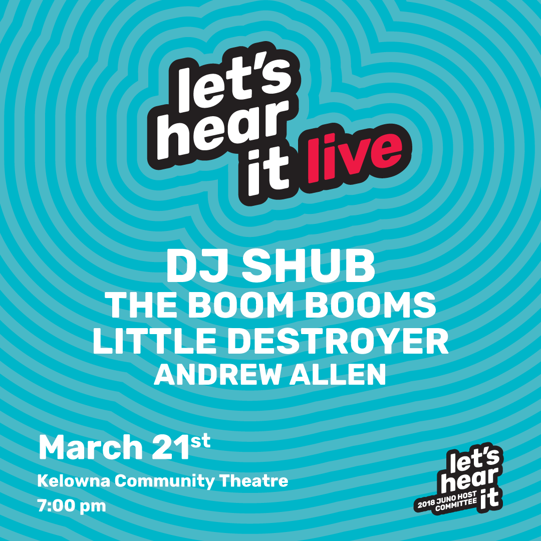 Let's hear it live poster