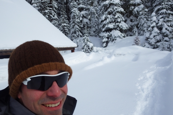 Joey Jewell Snowshoeing by Joey Jewell