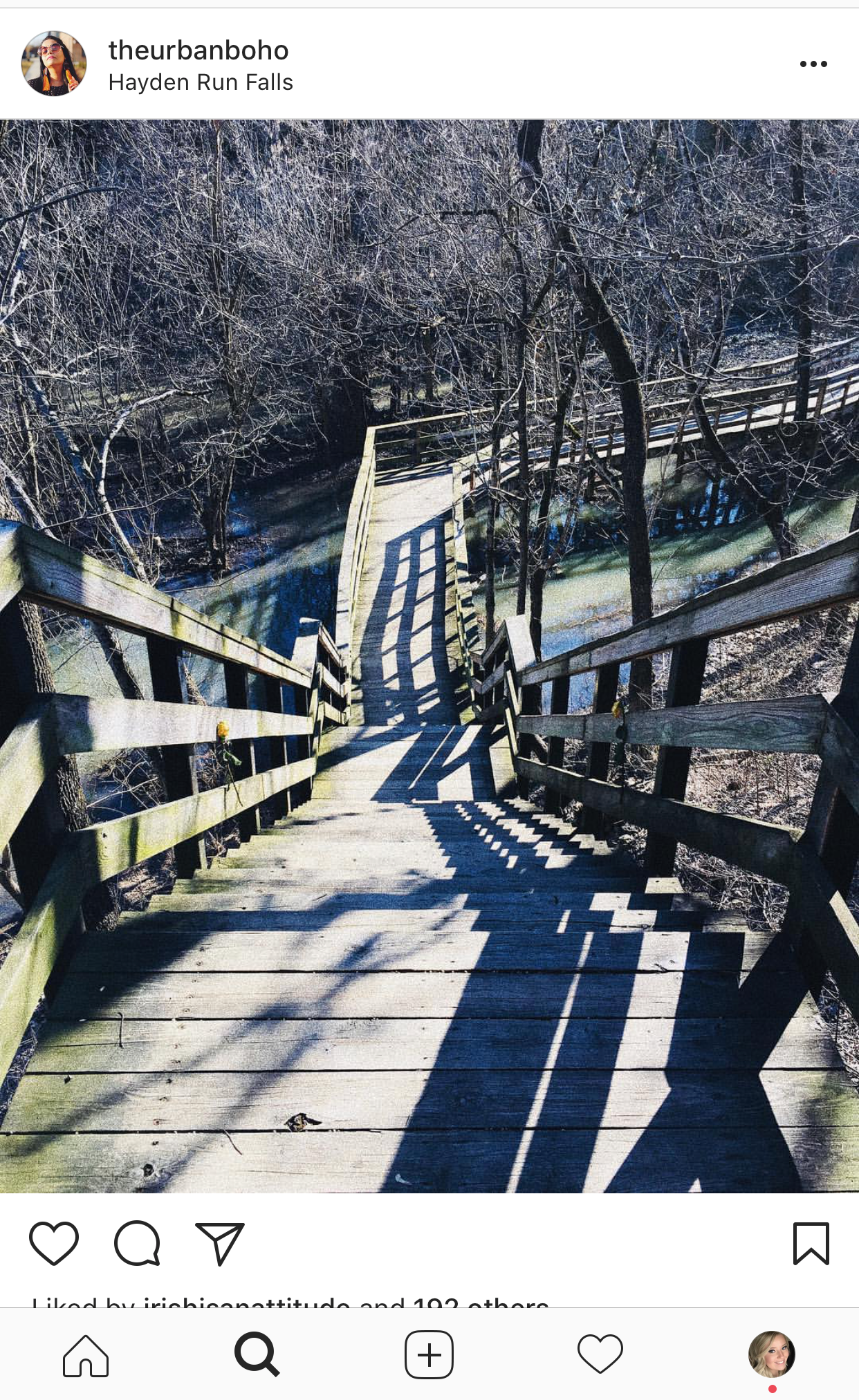 Hayden Run Falls Boardwalk ugc