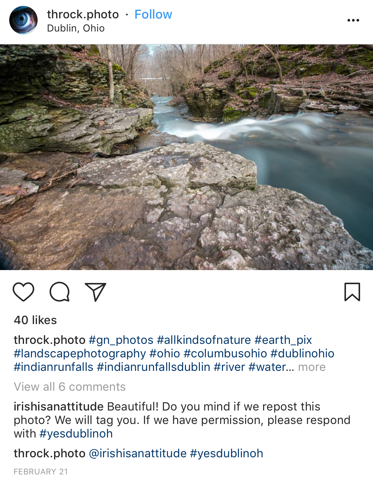 Indian Run Falls UGC