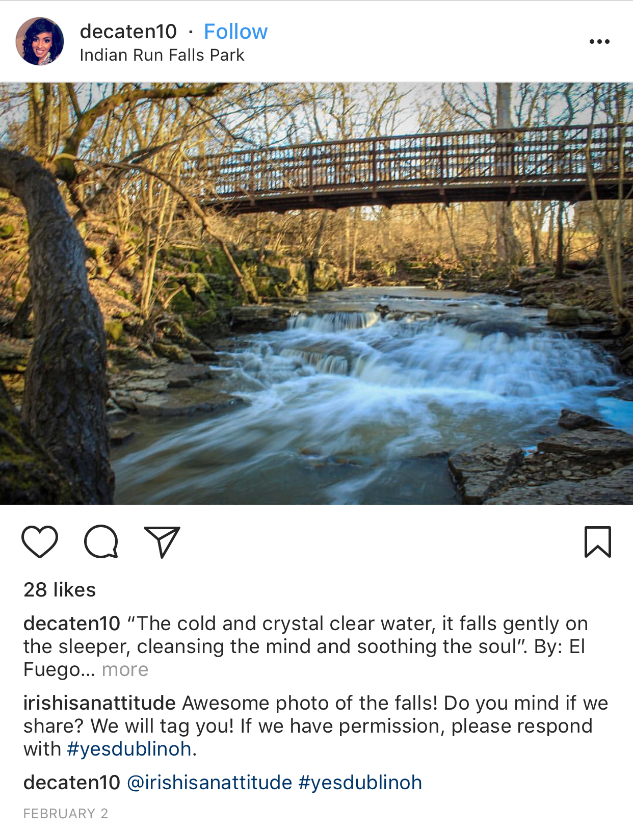 Indian Run Falls UGC