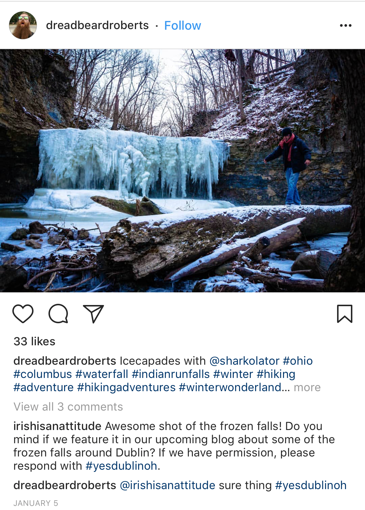 Indian Run Falls UGC