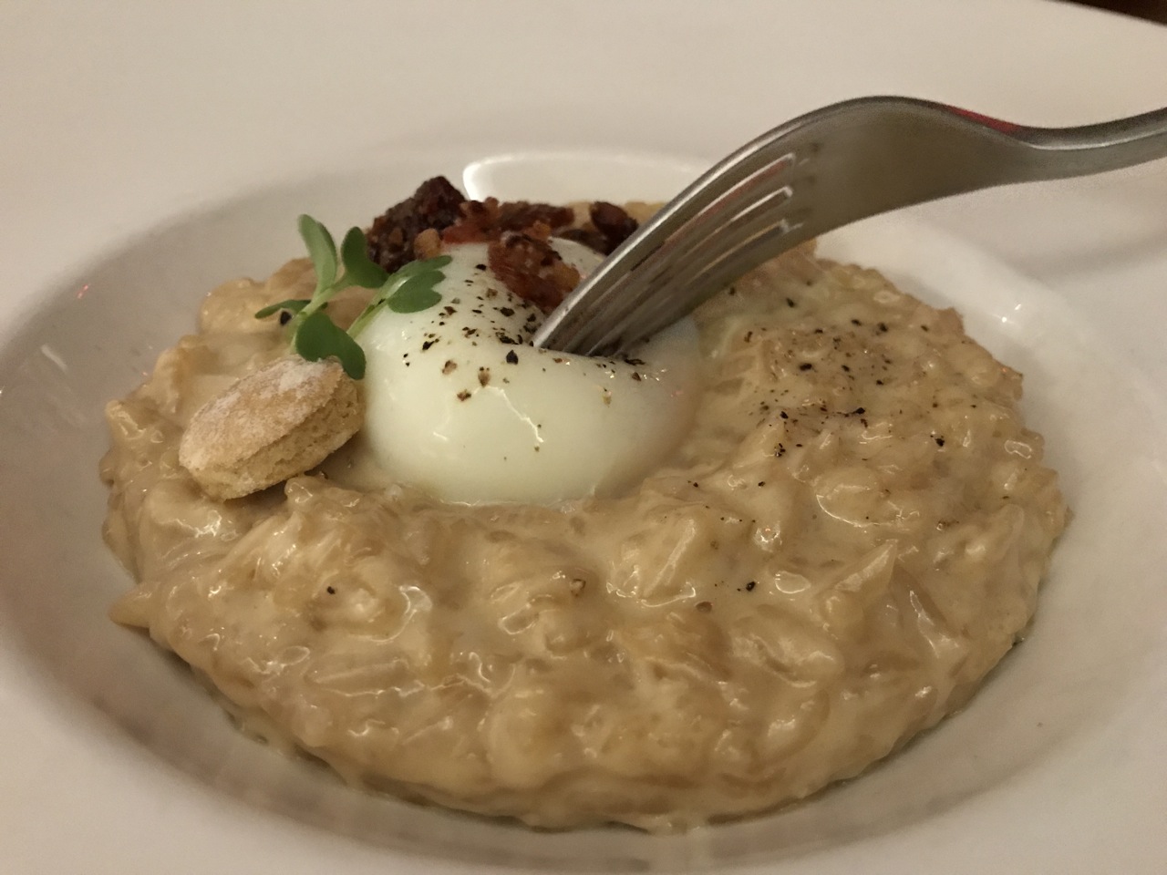 Veritas Bacon Risotto