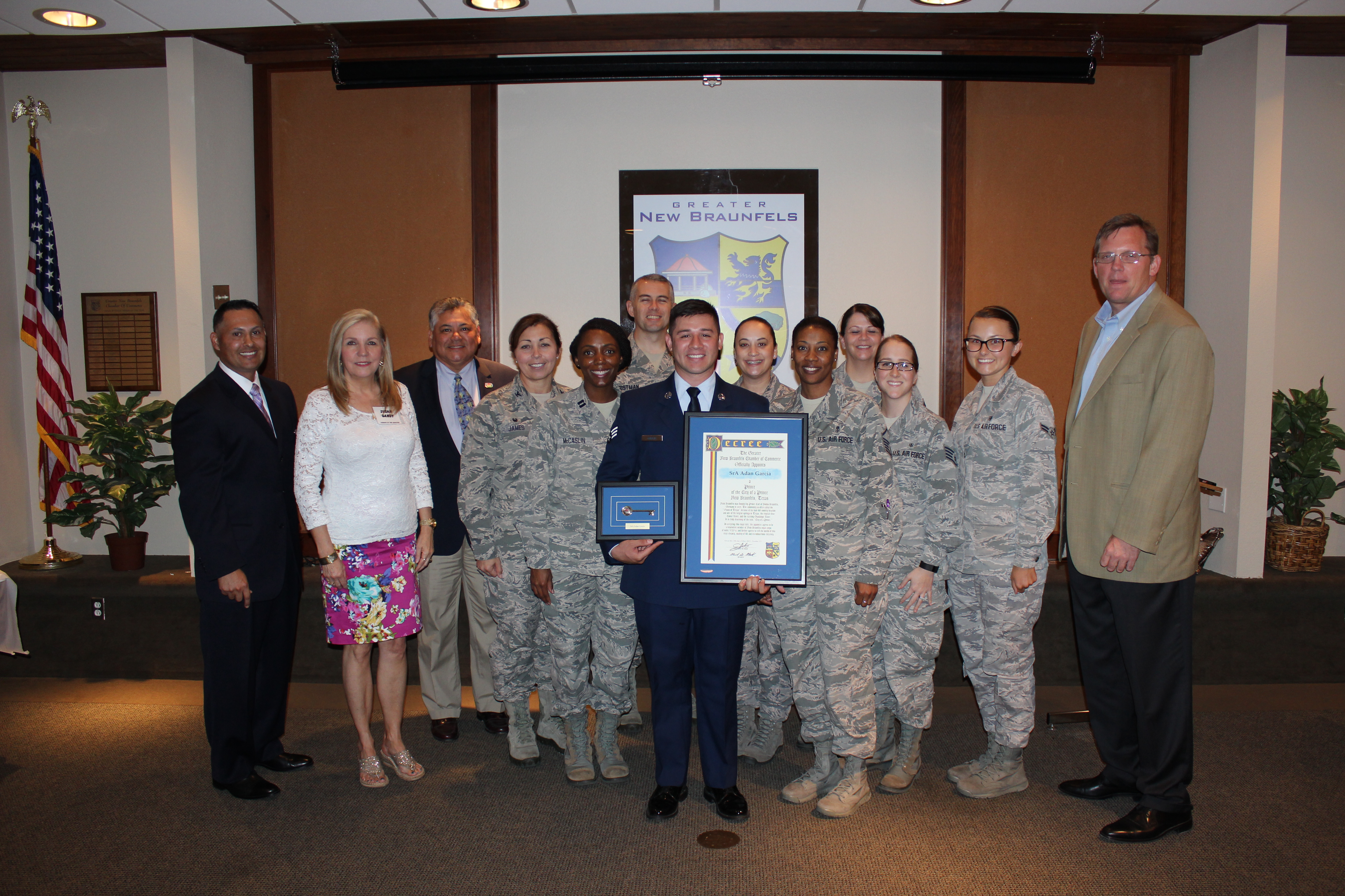 RAFB Airmen reception