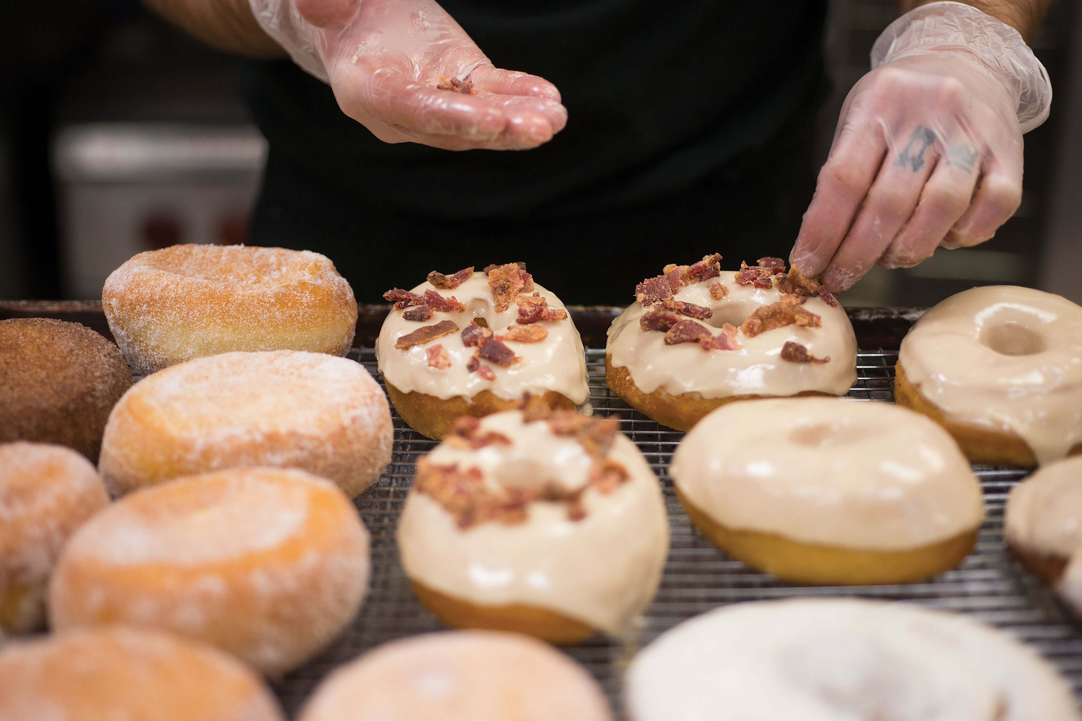 Bristol Doughnut Co.'s maple bacon doughnuts