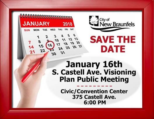 S Castell Ave meeting flyer