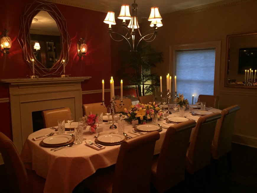 Elegant private dining at Magnolias on King's The Nest