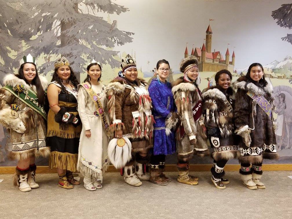 Pageant Contestants at WEIO - Fairbanks, Alaska