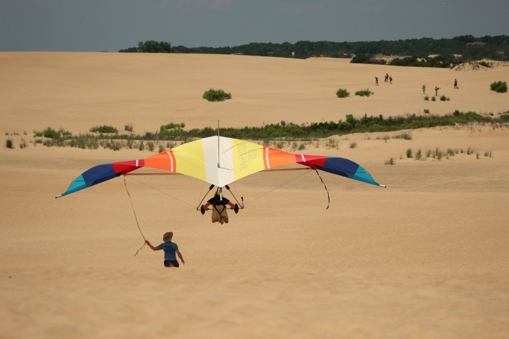 soaring hang gliding