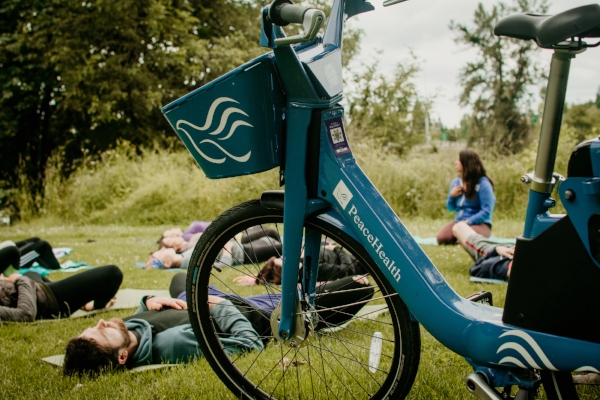 Yoga Without Walls Courtesy of PeaceHealth Bikes