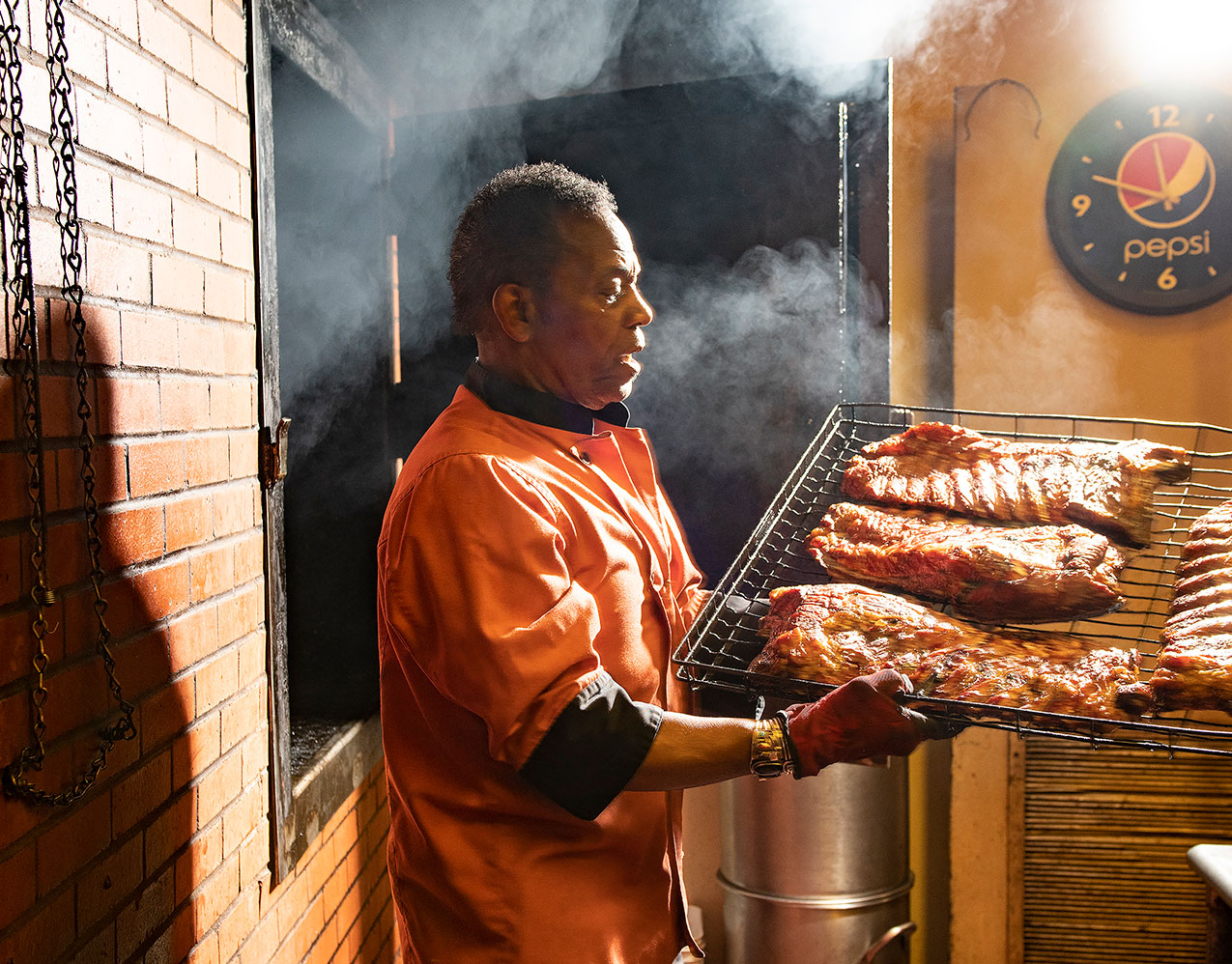 Joe Powdrell of Mr. Powdrell's BBQ House