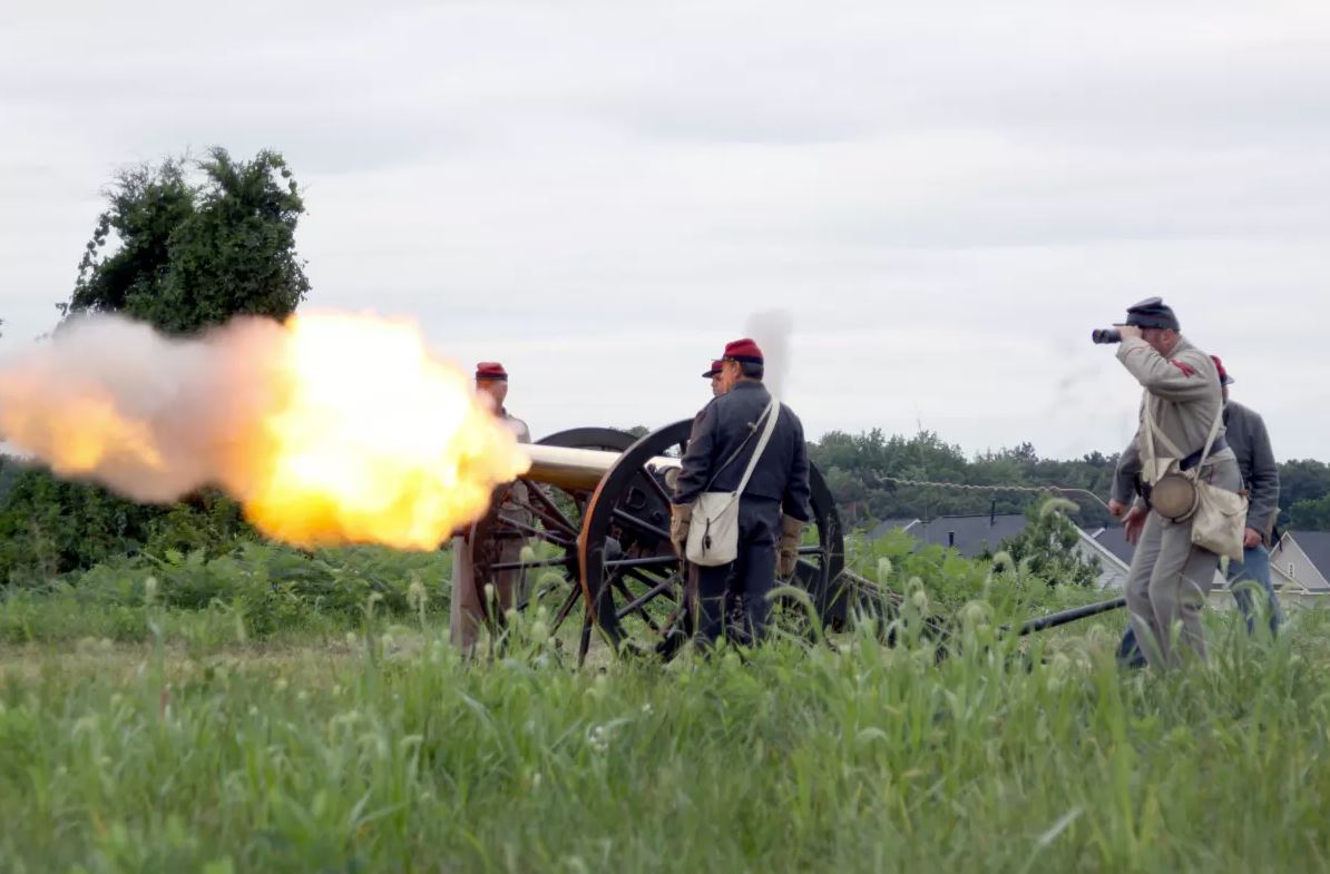 Bristoe Station Cannon Firing