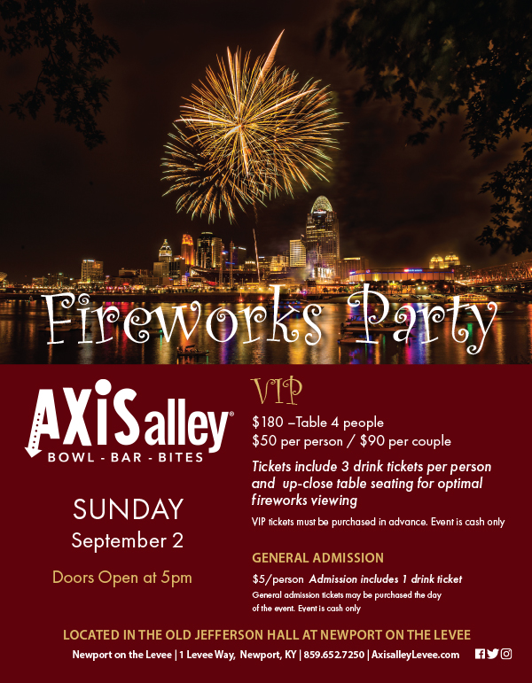 Axis Alley Fireworks Party