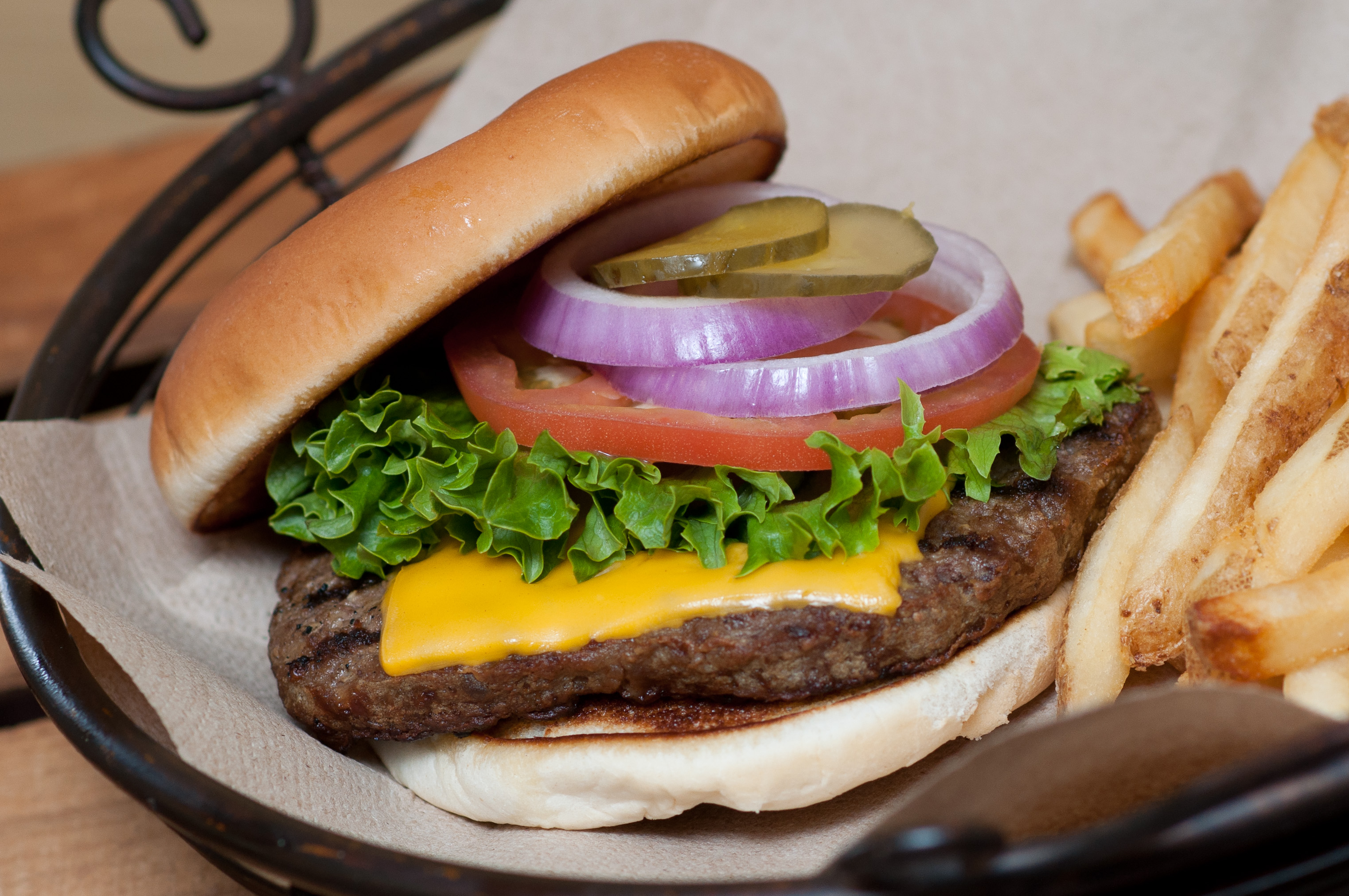 Top Zagat burger at Old Rock Cafe