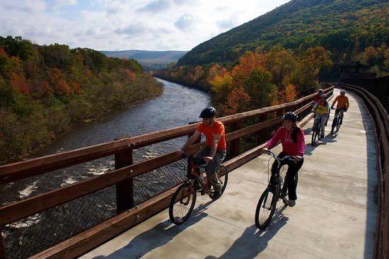 Pocono Biking along the Lehigh River Gorge