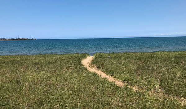 Jeorse Park sandy path