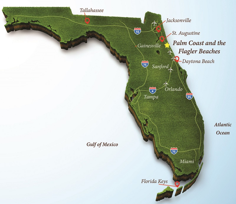 Cinnamon Beach Florida Map Getting Here | Directions To Palm Coast & The Flagler Beaches