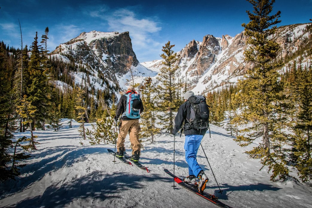 Skiing in the Rocky Mountains