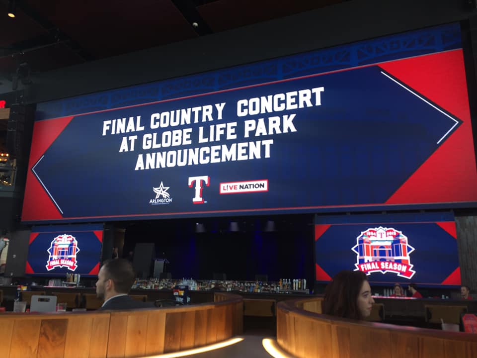 Big concert announcement coming this - Globe Life Field