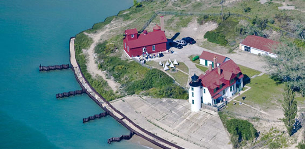 Point Betsie Lighthouse, in ice and HDR