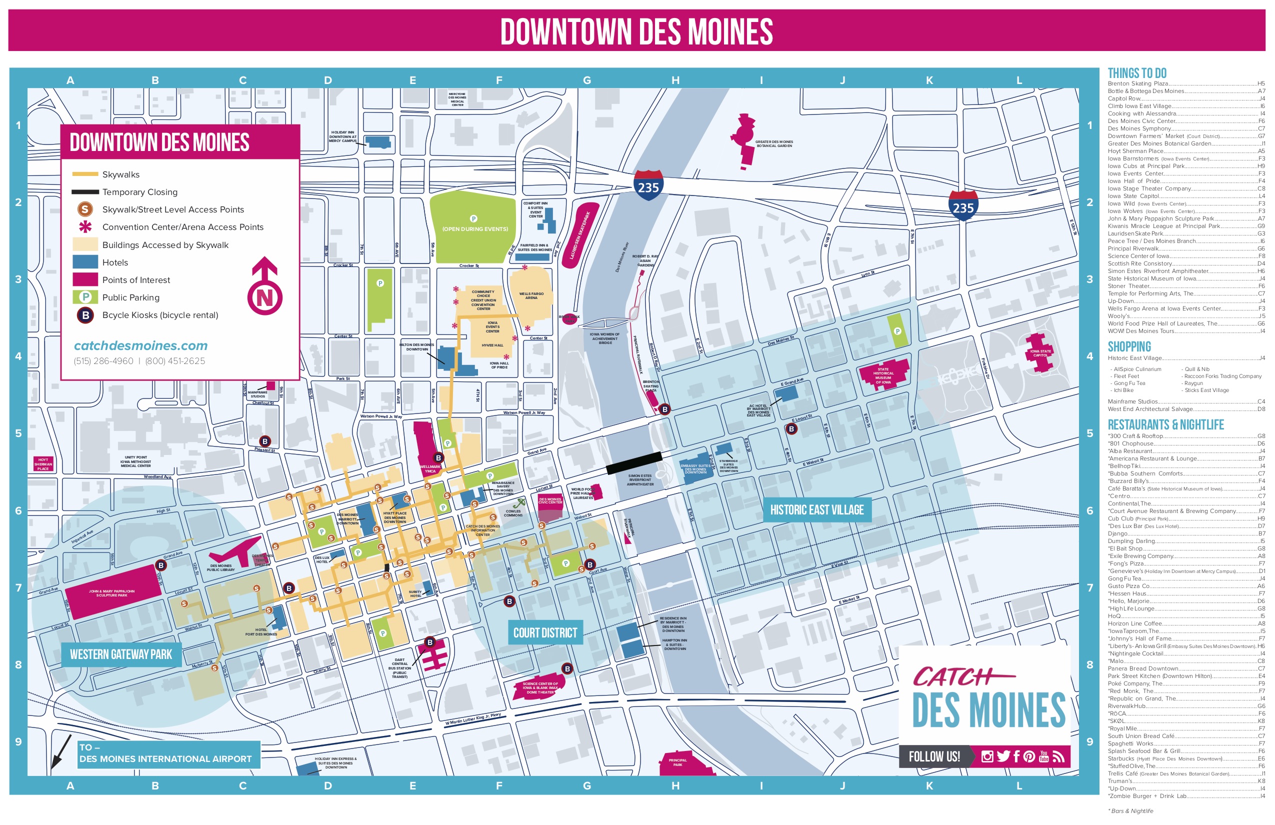 Greater Des Moines Maps Downtown Surrounding Areas
