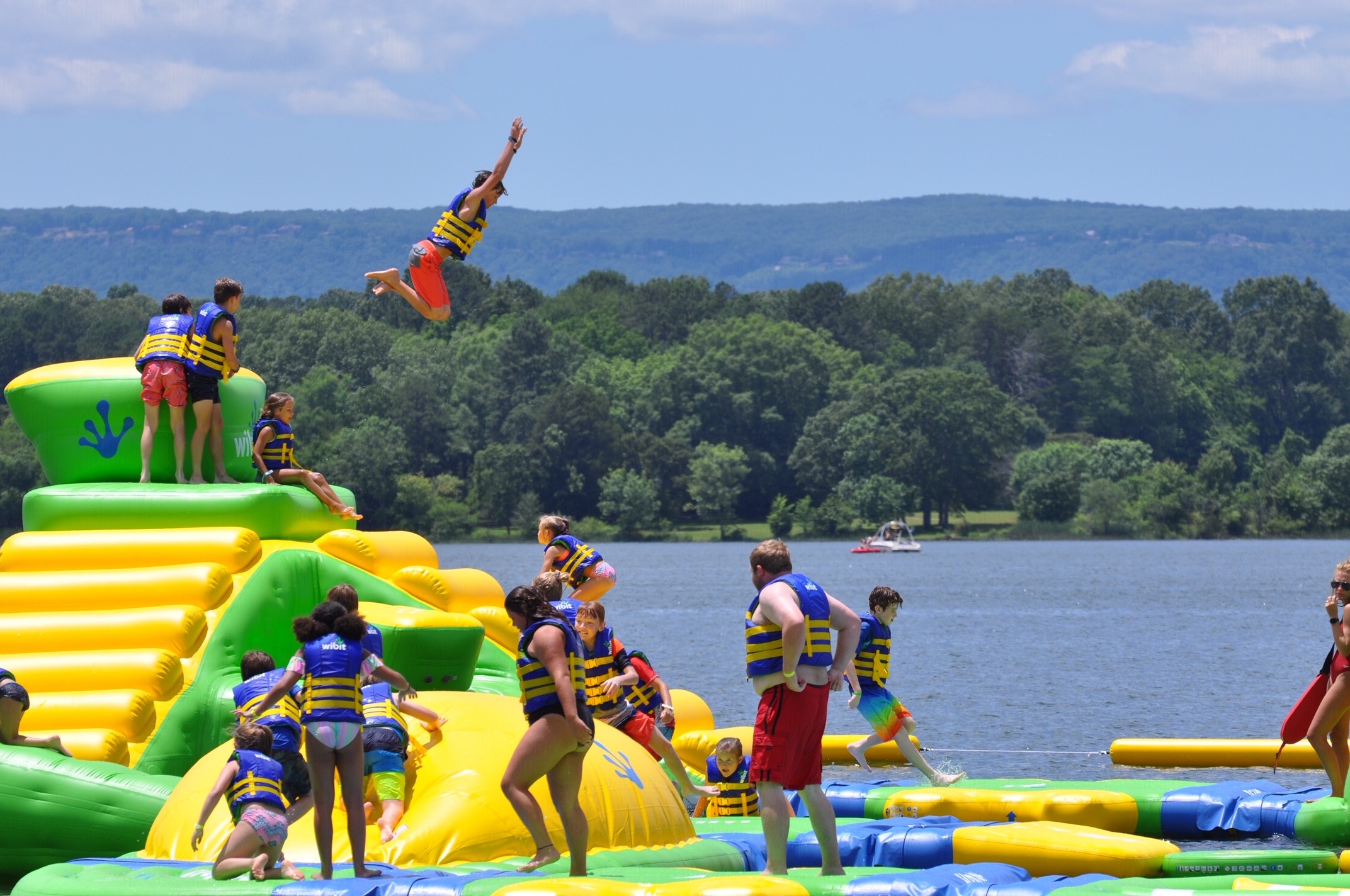 NOOGA Splash  Inflatable Aqua Park at Chester Frost Park