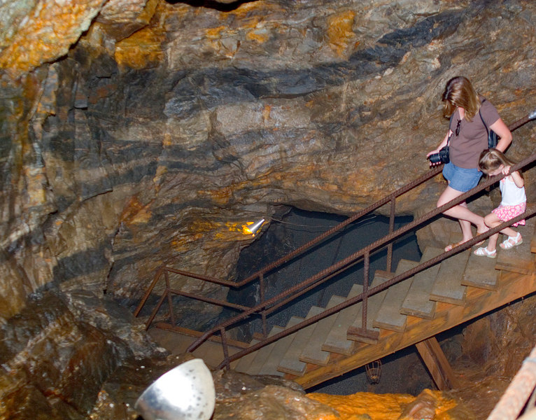 inside a gold mine