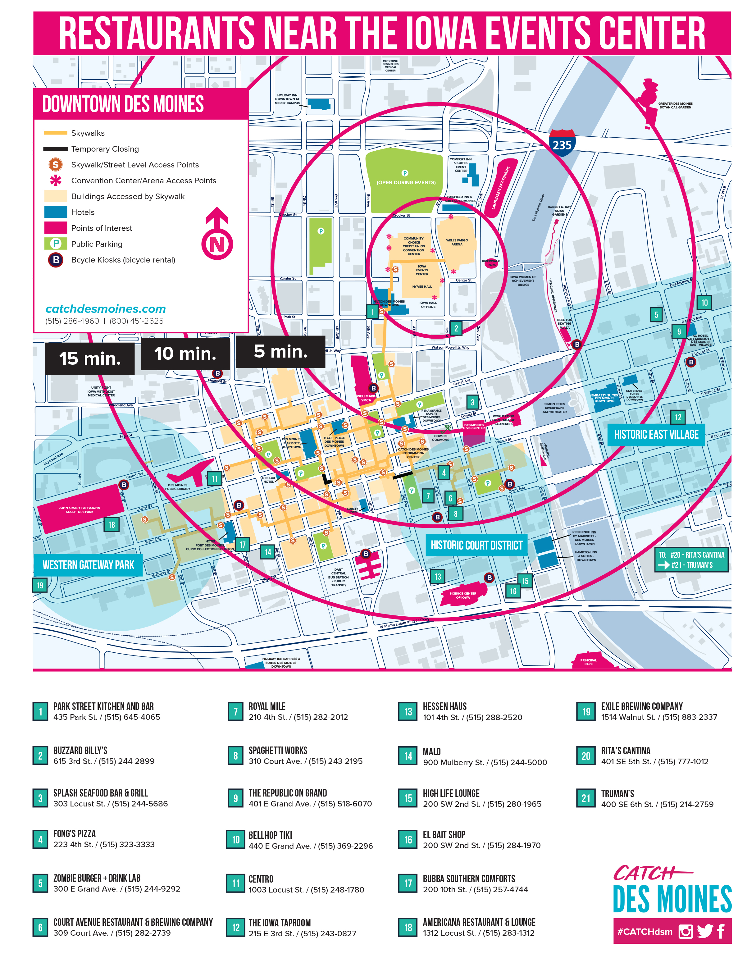 Map Of Downtown Des Moines Greater Des Moines Maps | Downtown & Surrounding Areas