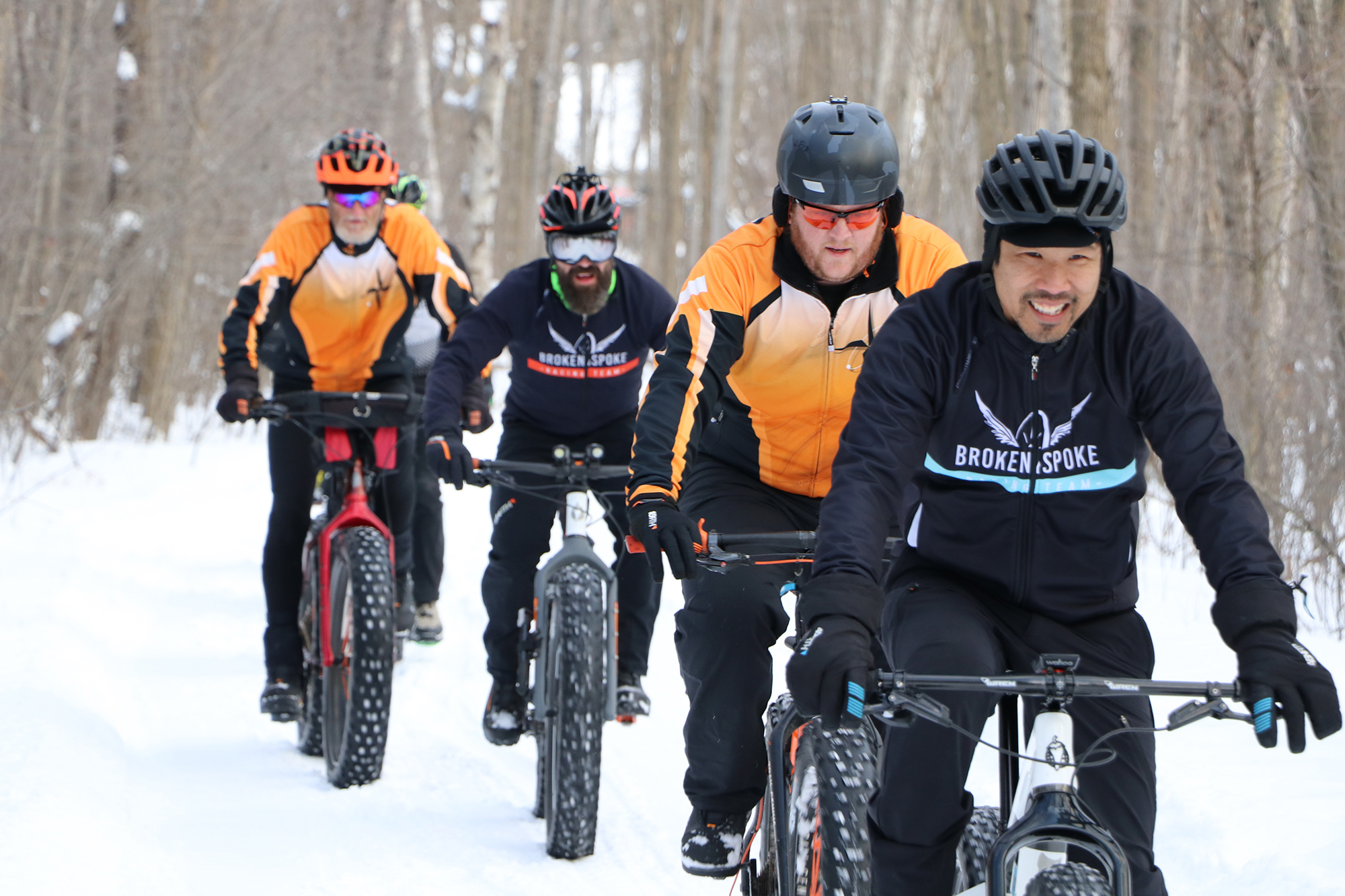 Fat biking at Brown County Reforestation Camp