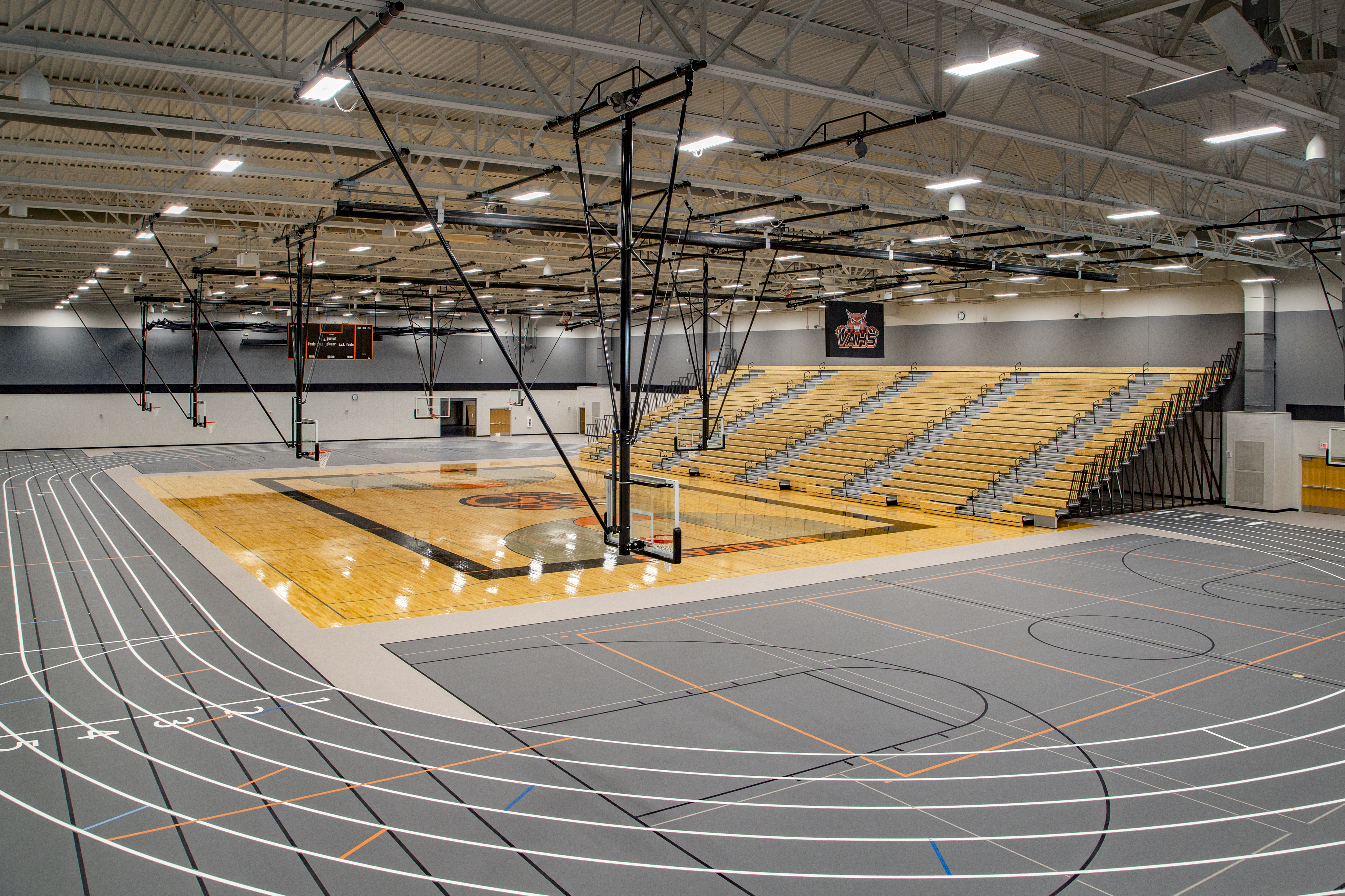 Basketball Court and Indoor Track