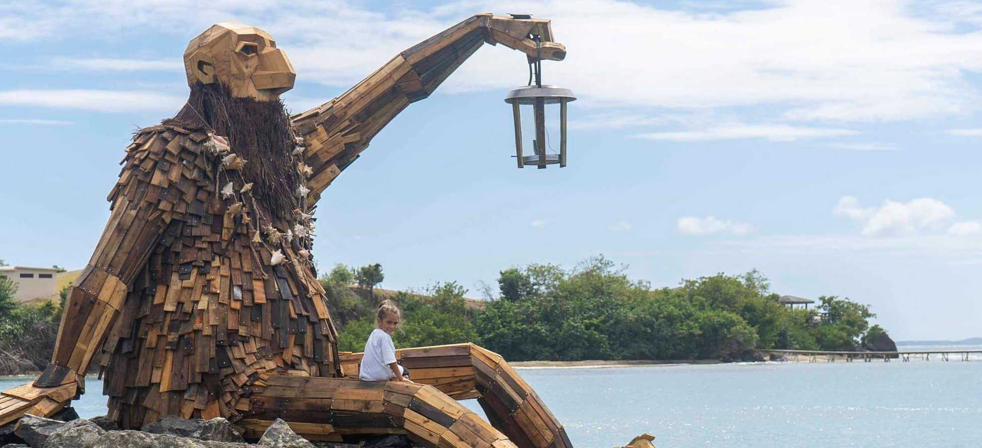 A pair of gentle giants will soon be erected in Ninigret Park as A pair of gentle giants will soon be erected in Ninigret Park as