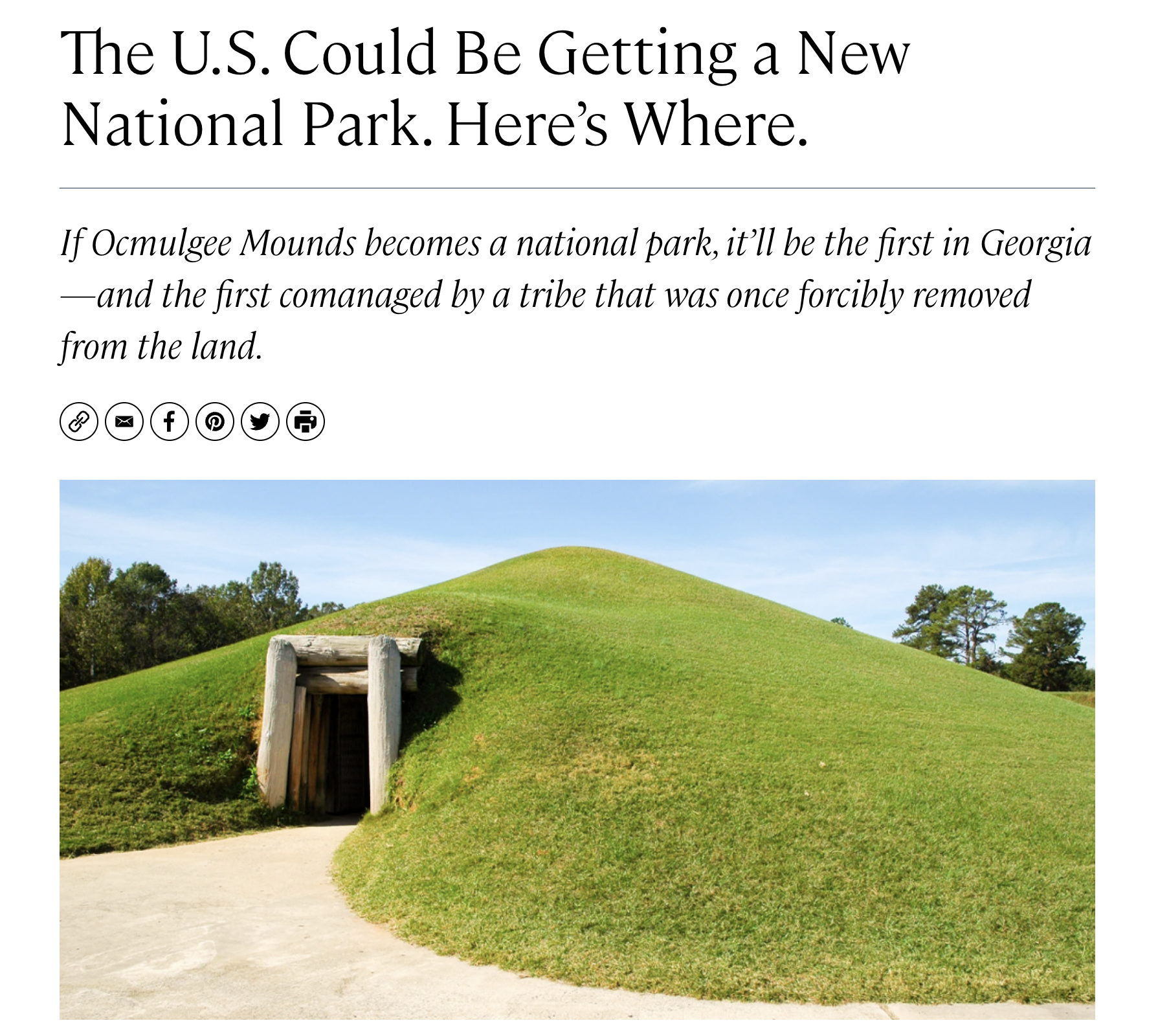 The U.S. Could Be Getting a New National Park, Here's Where.