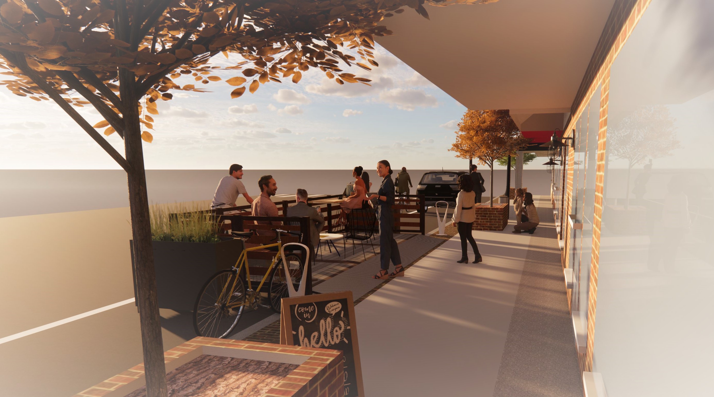 Permanent Outdoor Dining Patios Coming to Downtown Greensboro