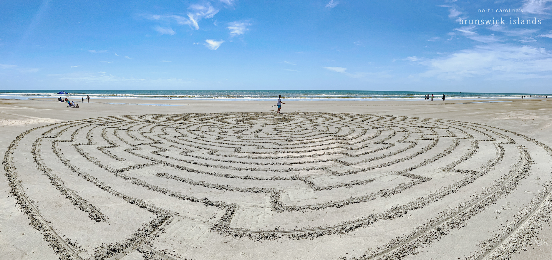 Beach Maze Man: Life Larger Mazes Sunset Sand Experience Than