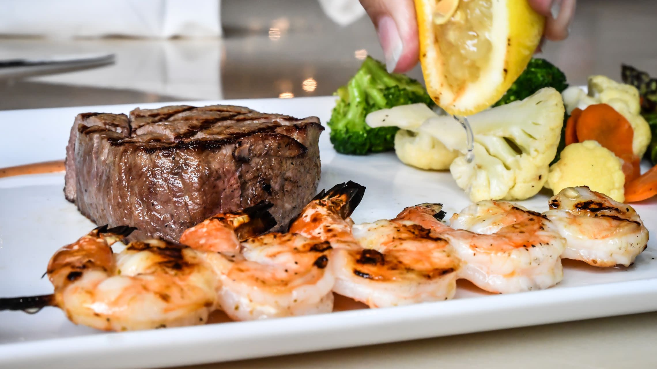 steak and shrimp dinner