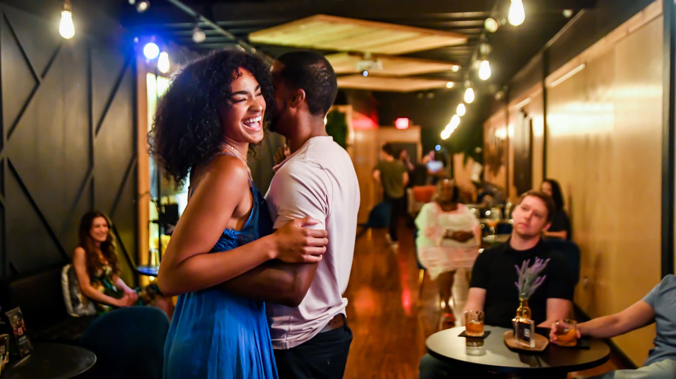 two people dancing